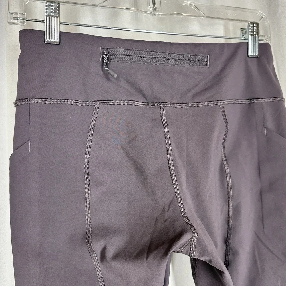 Lululemon Pace Rival Cropped Leggings Sz 6‎ Vintage Grape Pockets Pants Yoga Run